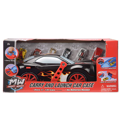 Carry and Launch Car Case with 6 Die Cast Cars