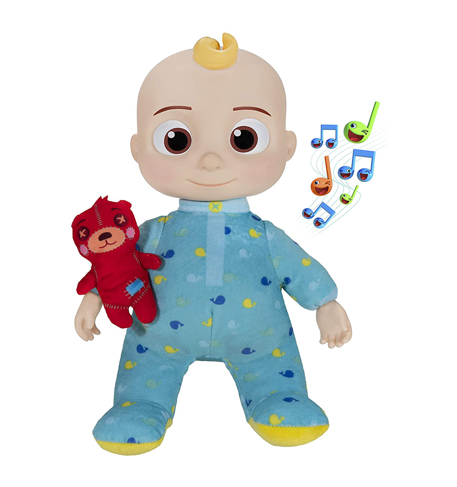 CoComelon Official Plush Bedtime JJ Doll, with Sound