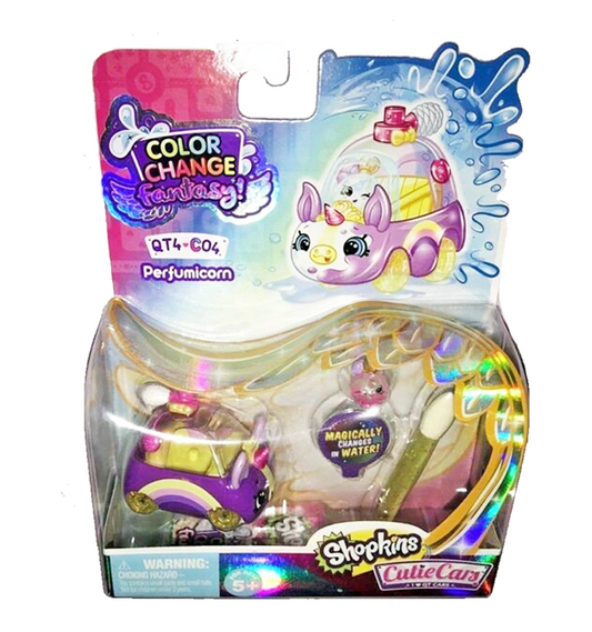 Shopkins Cutie Cars Color Change Fantasy Perfumicorn Diecast - QT4-C04
