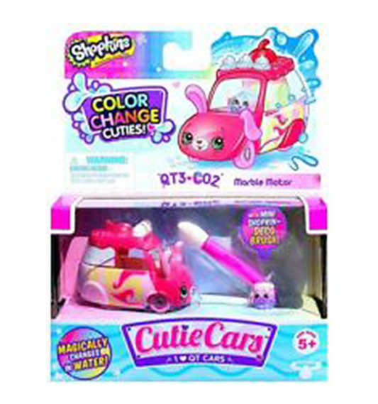 Shopkins Cutie Cars Color Change Cuties Marble Motor Diecast - QT3-C02