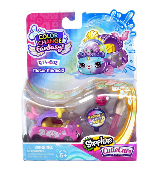 Shopkins Cutie Cars - Color Change Fantasy Motor Mermaid Diecast QT4-C02