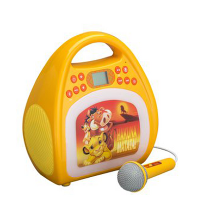 Disney Lion King Bluetooth MP3 Karaoke Machine with Microphone