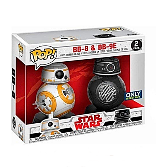 Funko Pop Star Wars: Last Jedi BB-8 and BB9-E Vinyl Figure 2- Pack