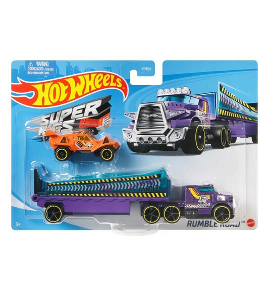 Hot Wheels Super Rig's Rumble Road Diecast Vehicle