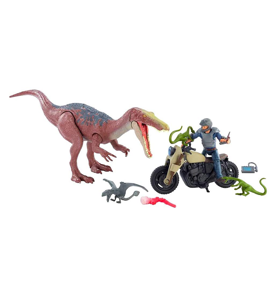 Jurassic World Battle Damage Ultimate Baryonyx Breakout Playset