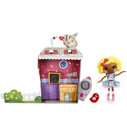 Lalaloopsy Doll- Dot Starlight & Pet Bird, 13" STEM-Inspired Astronaut Doll