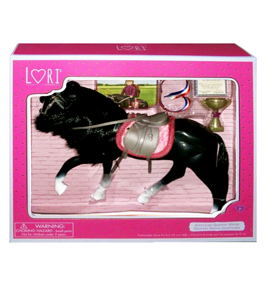Lori Doll Horse Black Irish Draught Horse