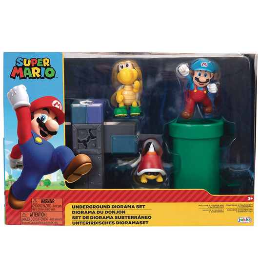 World of Nintendo 2.5 Inch Action Figure Underground Diorama Set