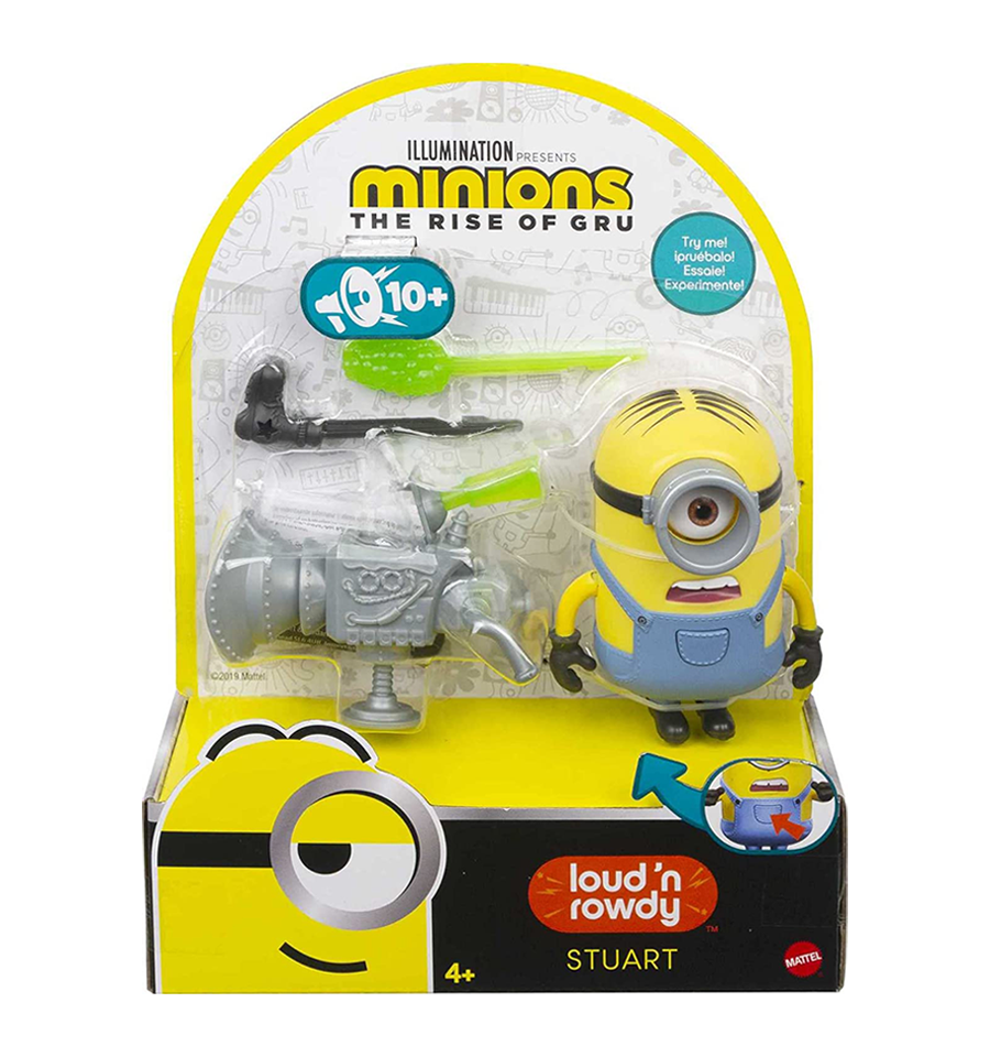 Minions: Rise of Gru Stuart Loud N’ Rowdy Stuart Talking Action Figure