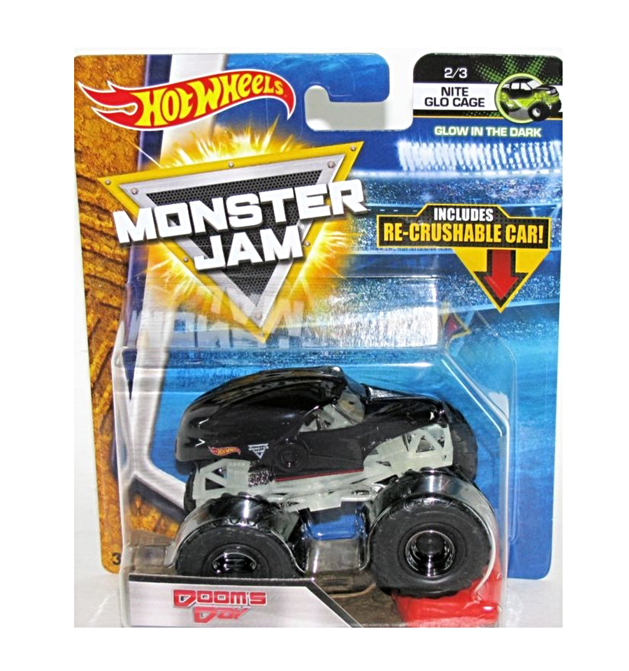 Hot Wheels: Monster Jam Doom's Day (Nite Glo Cage 2/3) Glow in the Dark