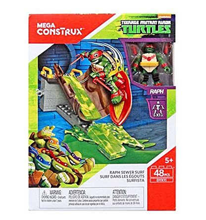 Mega Construx Teenage Mutant Ninja Turtles Raph Sewer Surf Building Set