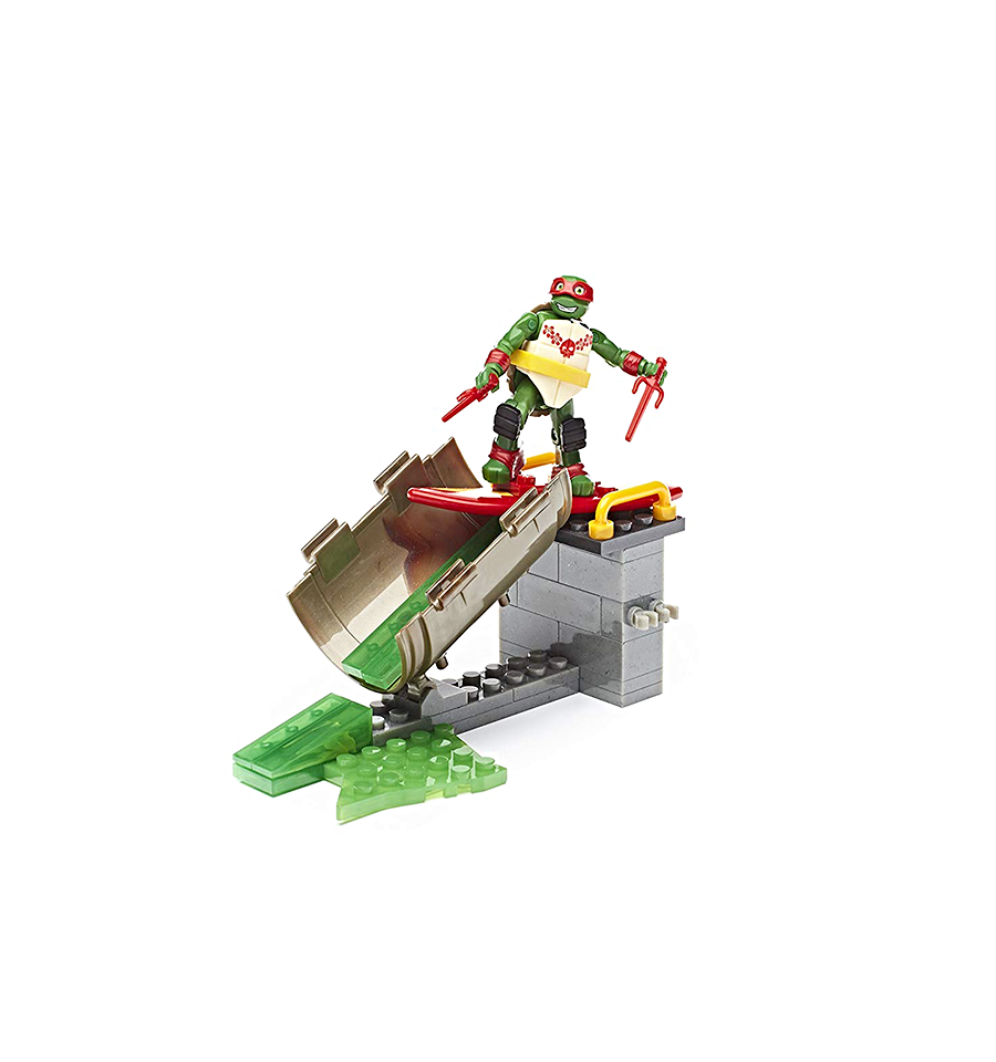 Mega Construx Teenage Mutant Ninja Turtles Raph Sewer Surf Building Set