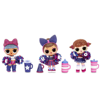 L.O.L. Surprise! All-Star BBs Sports Series 2 Cheer Team Sparkly Dolls with 8 Surprises