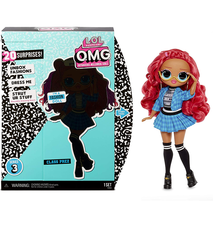 L.O.L. Surprise! O.M.G. Series 3 Class Prez Fashion Doll with 20 Surprises