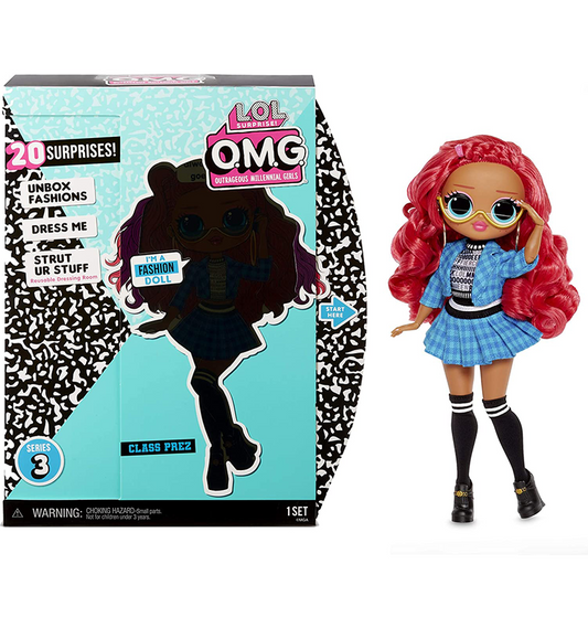 L.O.L. Surprise! O.M.G. Series 3 Class Prez Fashion Doll with 20 Surprises