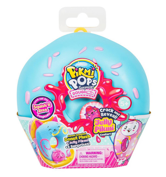 Pikmi Pops DoughMis Series Surprise Pack- 1pc Collectible Scented Medium Plush (Blue)