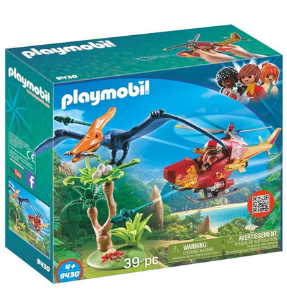 PLAYMOBIL Adventure Copter with Pterodactyl Building Set