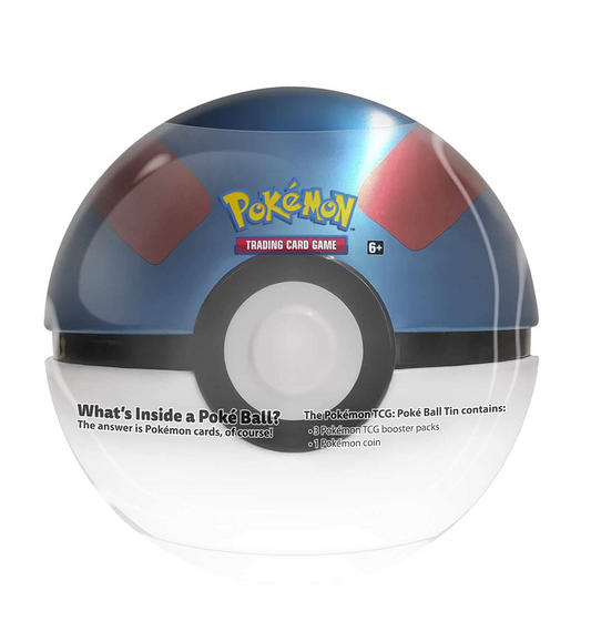 Pokemon TCG: Great Ball Tin - 3 Booster Pack with 1 Coin 