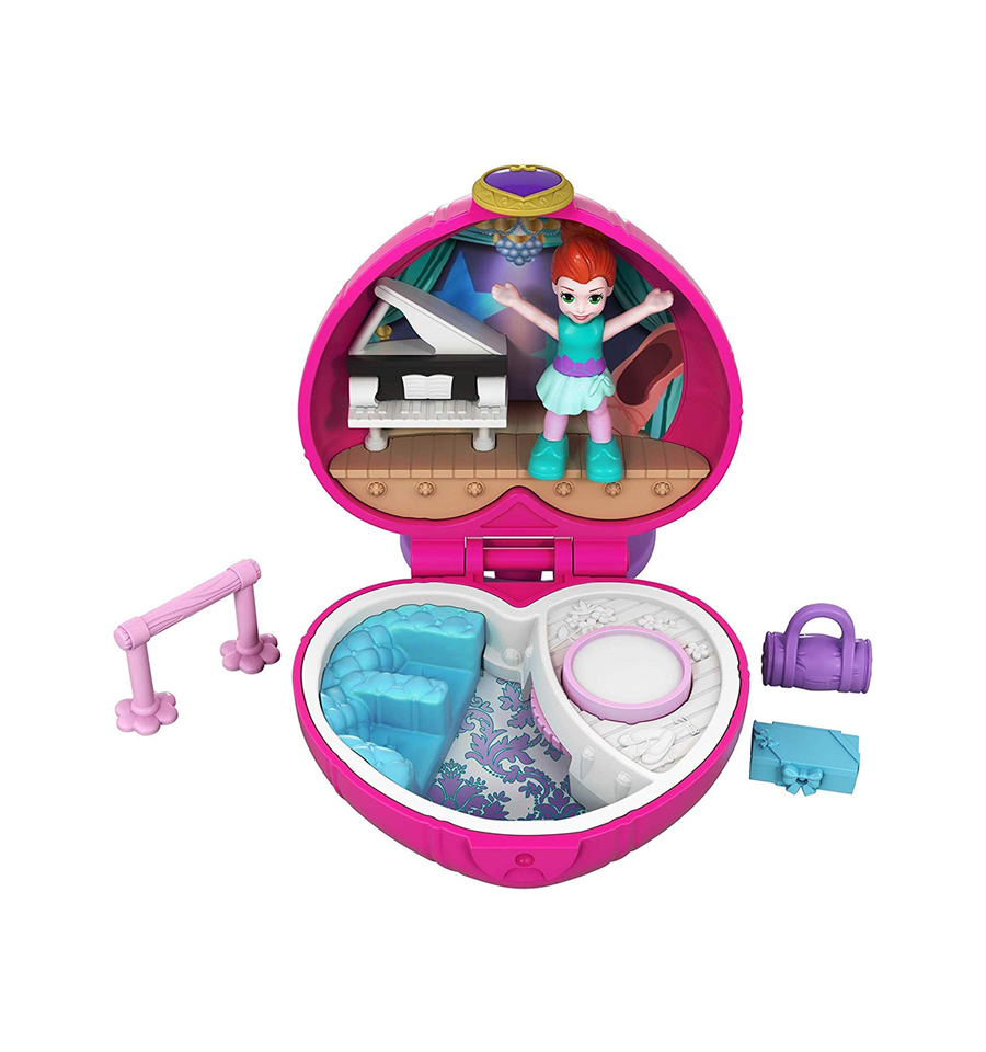 Polly Pocket Tiny Pocket Places Ballet Compact with Lila Doll