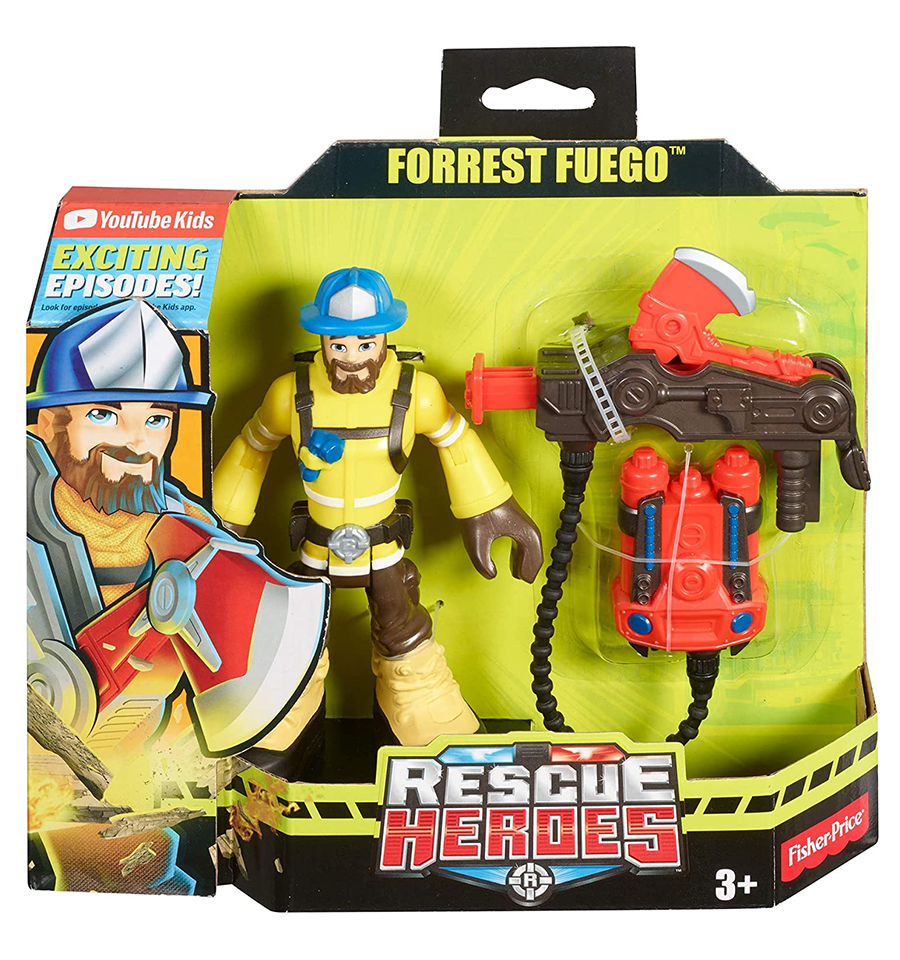 Fisher-Price Rescue Heroes Forrest Fuego Figure with Accessories
