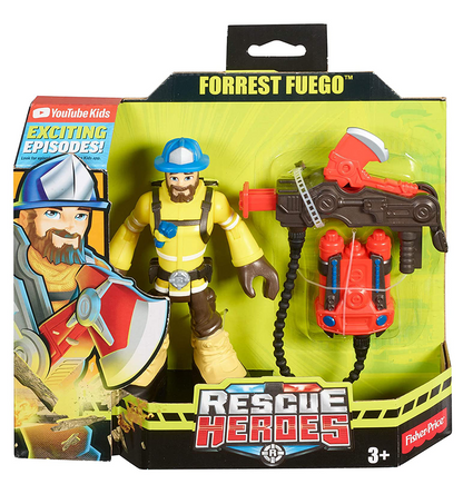 Fisher-Price Rescue Heroes Forrest Fuego Figure with Accessories
