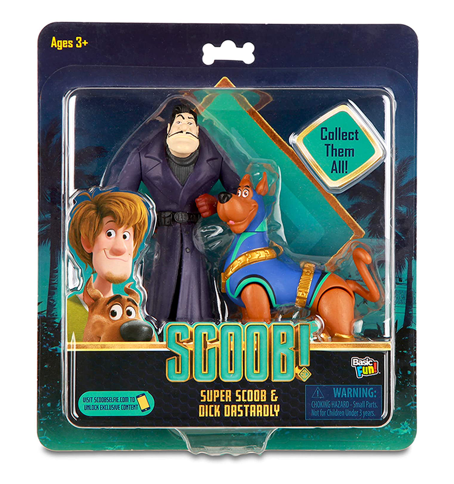 Scoob 6" Super Scoob and Dick Dastardly Action Figures 2 Pack