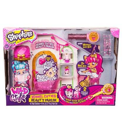 Shopkins Season 9 Wild Style - Kennel Cutie Beauty Parlor Playset