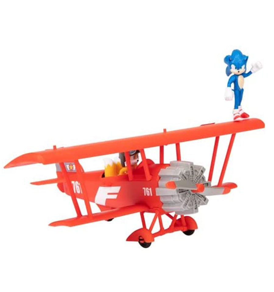 Sonic the Hedgehog 2 The Movie Tornado Biplane Playset