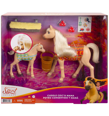 Spirit Untamed Cuddle Colt & Mama Animal Figure & Accessories