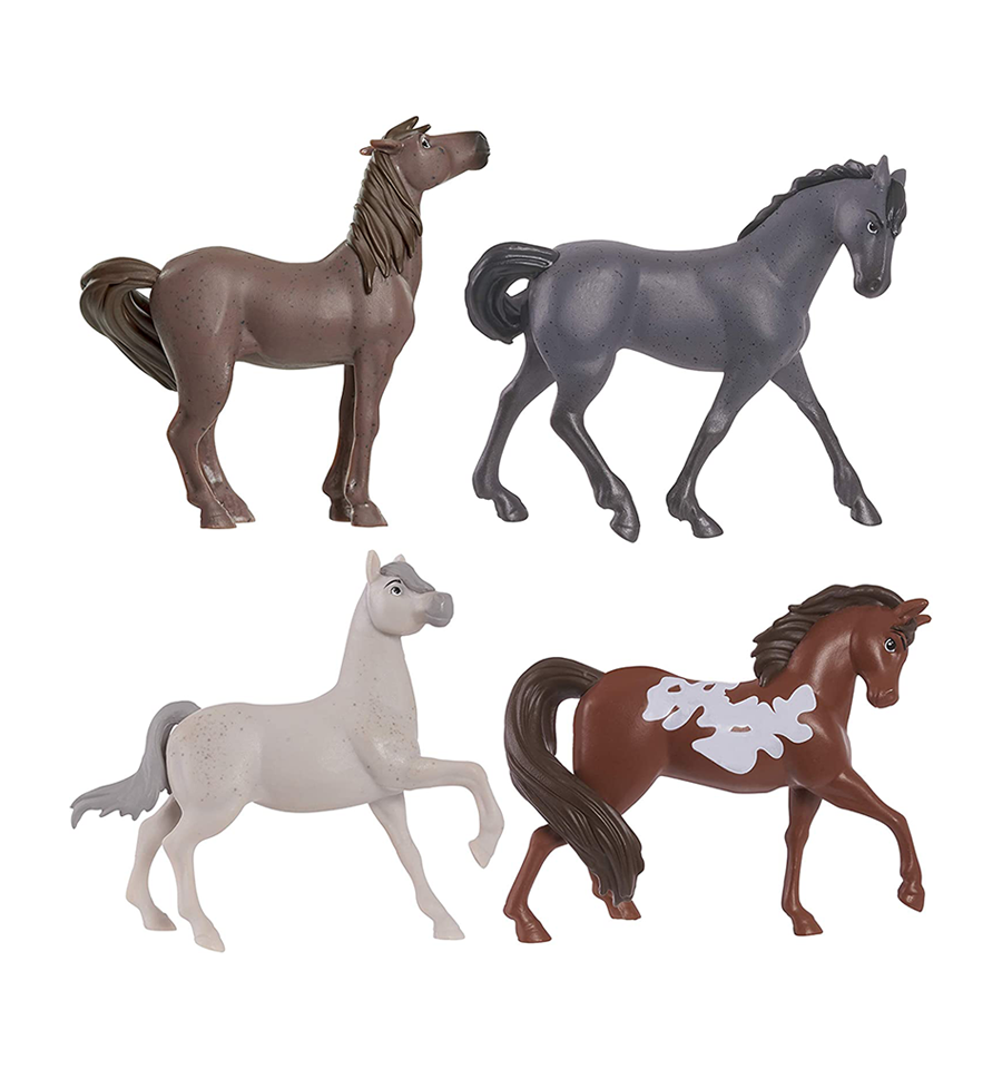 Spirit Riding Free Spirit's Herd Horse Figure 4pk