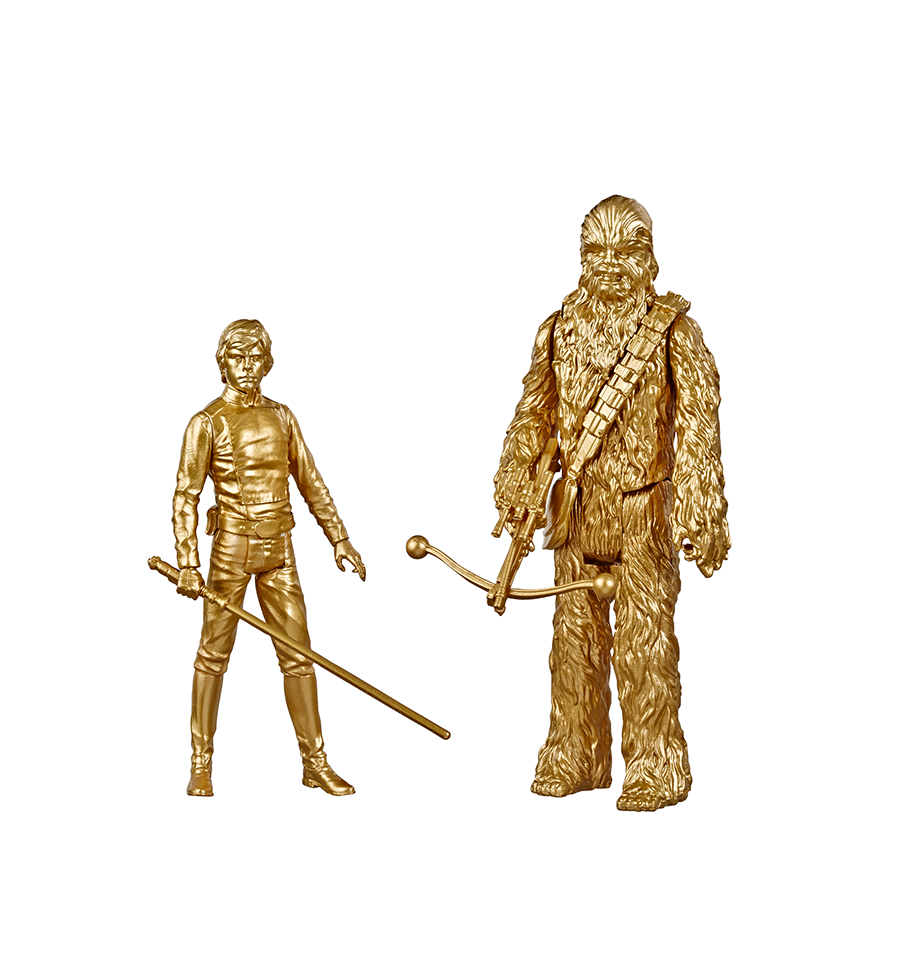 Star Wars Commemorative Edition Skywalker Saga Gold Luke Skywalker & Chewbacca