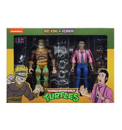 Teenage Mutant Ninja Turtles (Cartoon) - 7" Scale Action Figure - Rat King & Vernon 2 pack