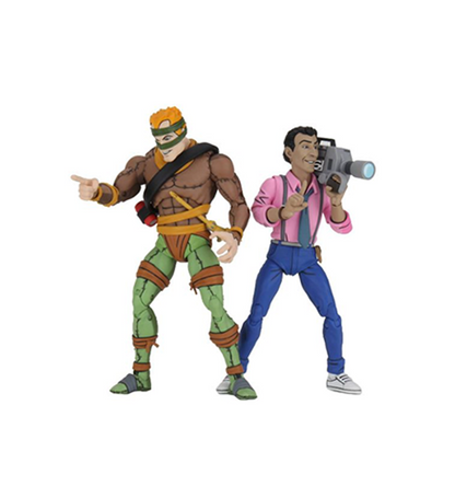 Teenage Mutant Ninja Turtles (Cartoon) - 7" Scale Action Figure - Rat King & Vernon 2 pack