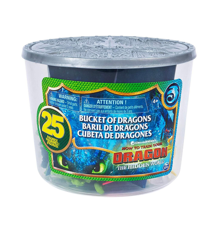 DreamWorks Dragons, Bucket of Dragons, 25 Dragon and Viking Figures