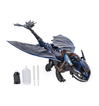 Dreamworks Dragons, Giant Fire Breathing Toothless, Dragon with Fire Breathing Effects & Bioluminescent Color